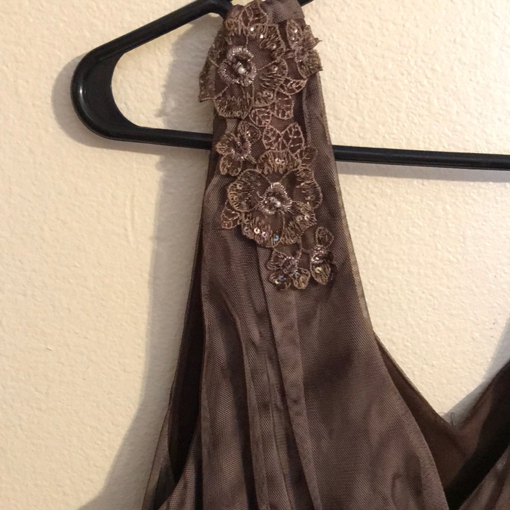 Torrid Brown Ruched Wrap Sundress - Picture 4 of 8